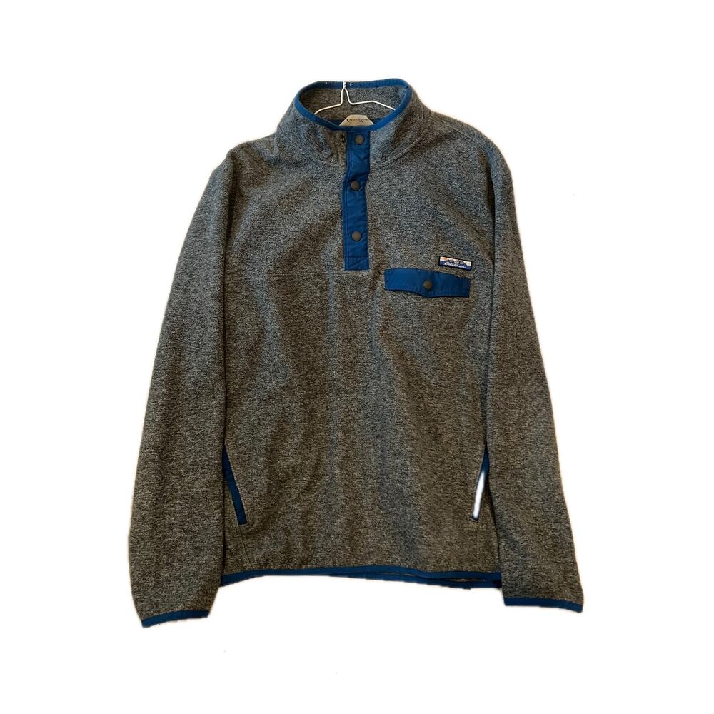 Eddie Bauer 1/4 Button Knit Sweater/Fleece Mens L